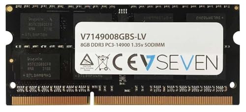 V7 V7149008GBS-LV Notebook DDR3 SO-DIMM Arbeitsspeicher 8GB (1866MHZ, CL13, PC3-14900, 204pin, 1.35 Volt, Low Voltage) von V7