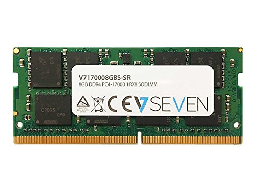 V7 V7170008GBS-SR Notebook DDR4 SO-DIMM Arbeitsspeicher 8GB (2133MHZ, CL15, PC4-17000, 260pin, 1.2V, Single Rank) von V7