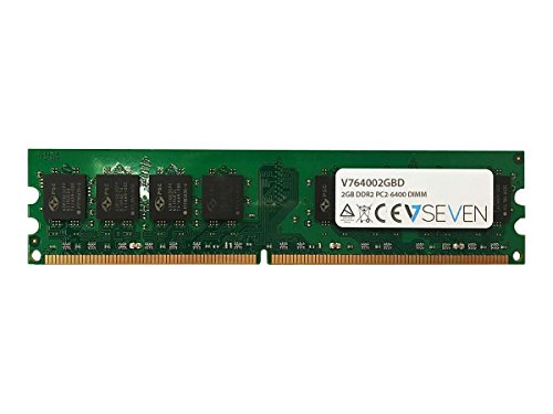 V7 V764002GBD Desktop DDR2 DIMM Arbeitsspeicher 2GB (800MHZ, CL6, PC2-6400, 240pin, 1.8 Volt) von V7
