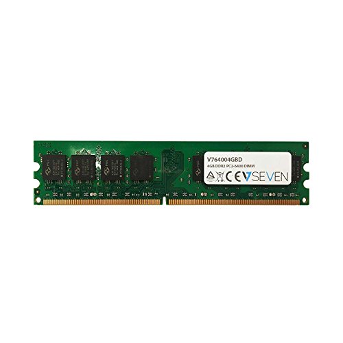 V7 V764004GBD Desktop DDR2 DIMM Arbeitsspeicher 4GB (800MHZ, CL5, PC2-6400, 240pin, 1.8 Volt) von V7