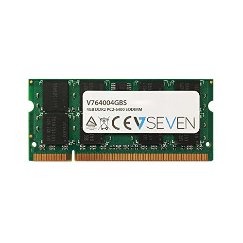 V7 V764004GBS Notebook DDR2 SO-DIMM Arbeitsspeicher 4GB (800MHZ, CL6, PC2-6400, 200pin, 1.8 Volt) von V7