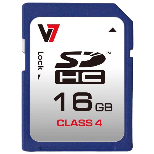V7 VASDH16GCL4R-2E SDHC 16GB Class 4 Speicherkarte von V7