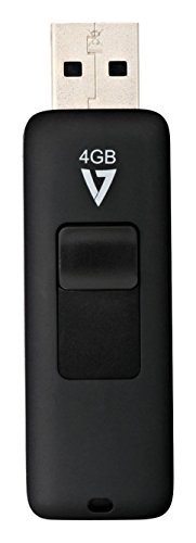 V7 VF24GAR-3E Slider USB 2.0 Speicherstick 4 GB schwarz von V7