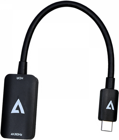 V7 - Videoadapter - USB-C männlich zu HDMI weiblich - Dreifachisolierung - Schwarz - Support von 4K 60 Hz V7 - Videoadapter - USB-C männlich zu HDMI weiblich - Dreifachisolierung - Schwarz - Support von 4K 60 Hz von V7