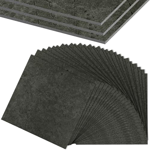 VA-Cerulean 30×30cm PVC Bodenbelag Vinyl Vinylboden Laminat Dielen Rutschfest Wassefest Selbstklebend Fliesen 5,02m² Vinylboden Dicke 1.5mm(54 Stück,Typ H) von VA-Cerulean