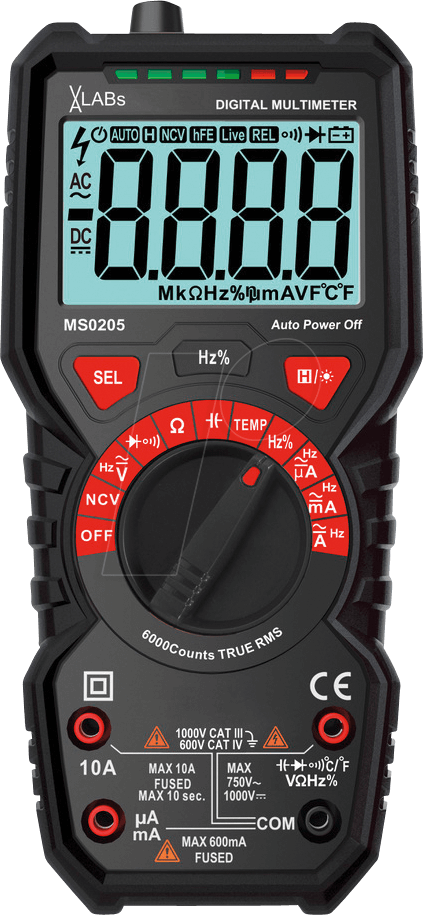 VAL MS0205 - TRMS Digital-Multimeter, 6.000 Counts von VA-LABS