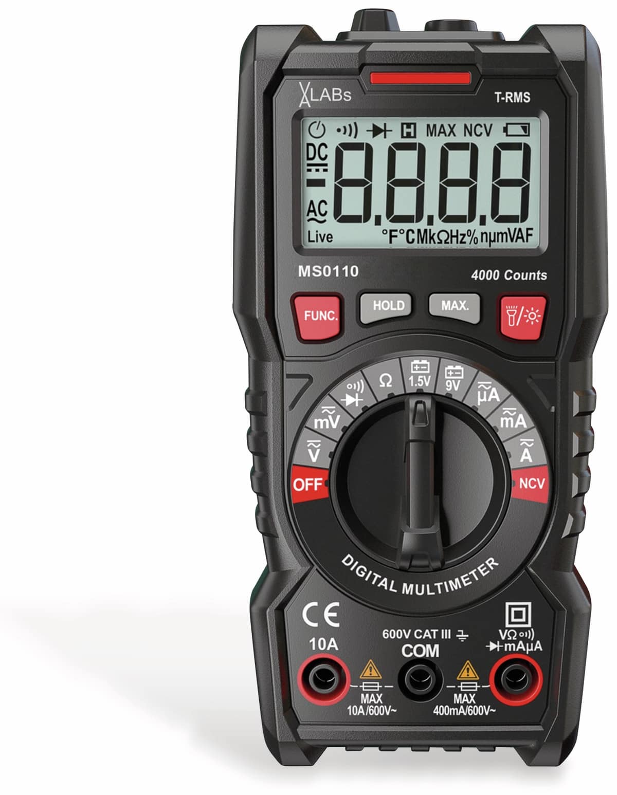 VA LABS MS0110: TrueRMS Digital-Multimeter, 4.000 Counts VA LABS MS0110: TrueRMS Digital-Multimeter, 4.000 Counts von VA LABs