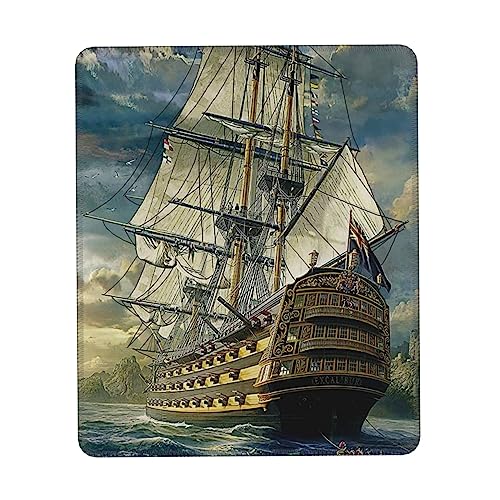 Gaming Mauspad Computer Mauspad Age of Discovery Ship Print MousePads für kabellose Maus von VACSAX