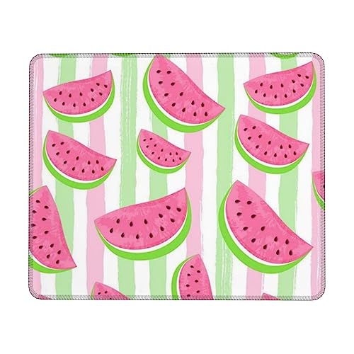 Mauspad Sommer Wassermelone gedruckt Laptop Mousepad Lustige Computer Mauspad für Home Office Spiel von VACSAX