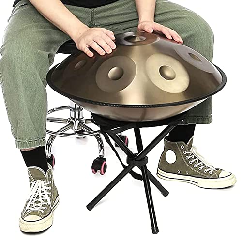 Steel Tongue Drum, 9 Noten 22 Zoll Tongue Drum, Handpan-Drum Percussion-Instrumente für Musiker, Klangheiler, Meditation und Entspannung, mit Tasche, Schlägeln und Ständer von VADSBO