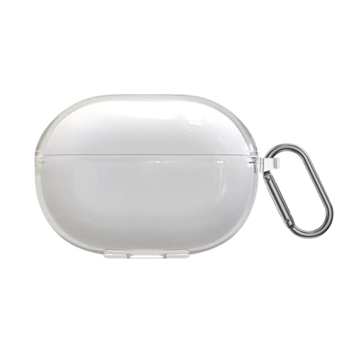 VAEKNVG Silikonhülle für Huawei FreeBuds Pro 4, stoßfeste Schutzhülle mit Schlüsselanhänger-Zubehör (transparent) von VAEKNVG