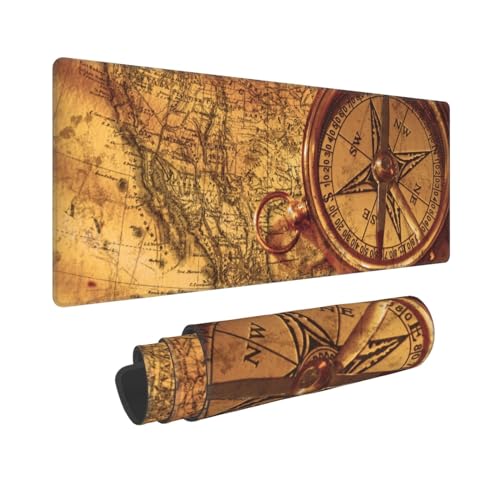 Law of the Compass Navigation Mehrzweck-Schreibtischunterlage – 30,5 x 80 cm Mauspad, Schreibblock und Büromatte – unverzichtbares Computerzubehör für Büroangestellte, Gamer und Hausbesitzer von VAGILO