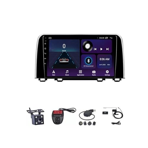 Android 12 Autoradio 2 Din Navigation system mit 9 Zoll Touchscreen Bluetooth/Mirror Link/CarPlay Android Auto/FM RDS Radio DAB+/SWC für Honda CRV CR-V 2017 2018 2019 ( Color : M150S WIFI 2G+32G ) von VAIGAI