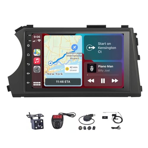 Android 12 Autoradio Stereo für Ssangyong Kyron Actyon 2005-2013, 9 Zoll Auto Radio Touch Display mit Carplay Android Auto/Bluetooth/FM AM RDS/DSP/Lenkradsteuerung/Rückfahrkamera ( Color : M300S 4G+WI von VAIGAI