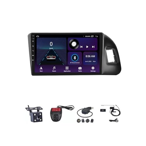 VAIGAI Android 12 Autoradio 2 Din Navigation System mit 9 Zoll Touchscreen Bluetooth/Mirror Link/CarPlay Android Auto/FM RDS Radio DAB+/SWC für Audi Q5 2008-2018 (Color : M300S 4G+WiFi 3G+32G) von VAIGAI