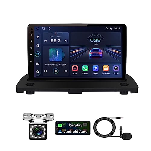 VAIGAI Android Auto 2 Din Radio Mit Navi 9 Zoll Touchscreen Für Volvo XC90 2004-2014 Android 11 Autoradio Bluetooth Plug-and-Play DAB + WiFi 4G Mirrorlink Carplay OBD USB (Color : 4Core 1+16G) von VAIGAI