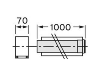 Vaillant Verlängerungsrohr - 1,0m f.vc 506 303203 von VAILLANT