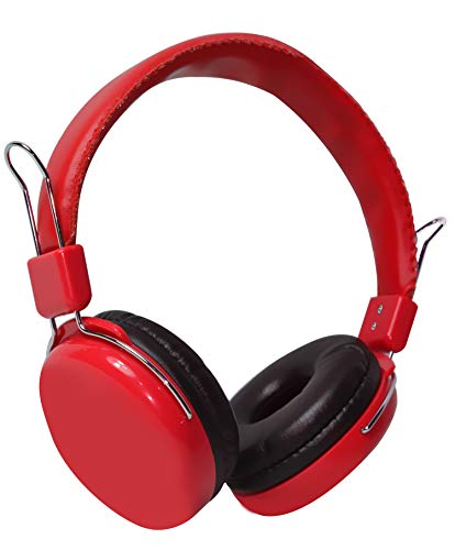 VAKOSS Bügelkopfhörer, Mikrofon, Klinkenkabel (rot) von VAKOSS