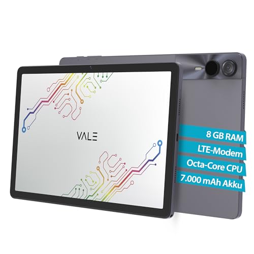 VALE Tablet V11E LTE - 11" INCELL-IPS Display - Octa-Core Prozessor - 4+4 GB RAM - 128 GB Speicher - Android 14-7000 mAh Akku - 13 MP Kamera - Metal VALE Tablet V11E LTE - 11" INCELL-IPS Display - Octa-Core Prozessor - 4+4 GB RAM - 128 GB Speicher - Android 14-7000 mAh Akku - 13 MP Kamera - Metal von VALE