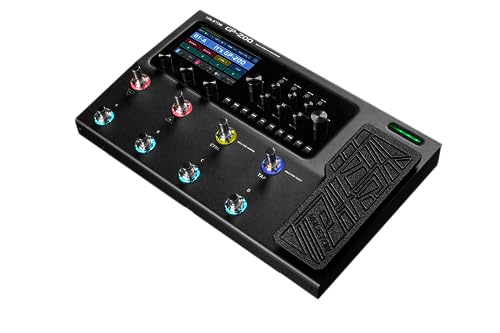 Valeton GP200 - HD Modeling Multieffektprozessor und Audiointerface, türkis, blau, gelb, schwarz von VALETON