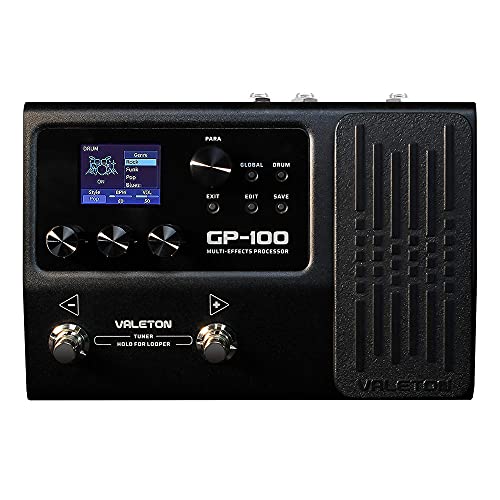 Valeton Gitarren Effektpedal Multi-Effekte Prozessor mit Expression Pedal 140 integrierte Effekte 198 Presets Looper Amp Modeling Drum Unterstützung IR OTG von Drittanbietern für Live Streaming GP-100 Valeton Gitarren Effektpedal Multi-Effekte Prozessor mit Expression Pedal 140 integrierte Effekte 198 Presets Looper Amp Modeling Drum Unterstützung IR OTG von Drittanbietern für Live Streaming GP-100 von VALETON