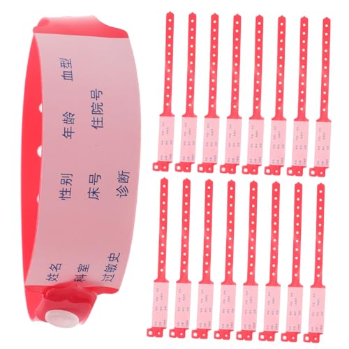 VALICLUD 100 Stück Identifikationsbänder Identifikationsarmbänder Wasserdichte Armbänder Bedruckbare Armbänder Kunststoffarmbänder Armbänder Für Event Id Armbänder Rotes VALICLUD 100 Stück Identifikationsbänder Identifikationsarmbänder Wasserdichte Armbänder Bedruckbare Armbänder Kunststoffarmbänder Armbänder Für Event Id Armbänder Rotes von VALICLUD