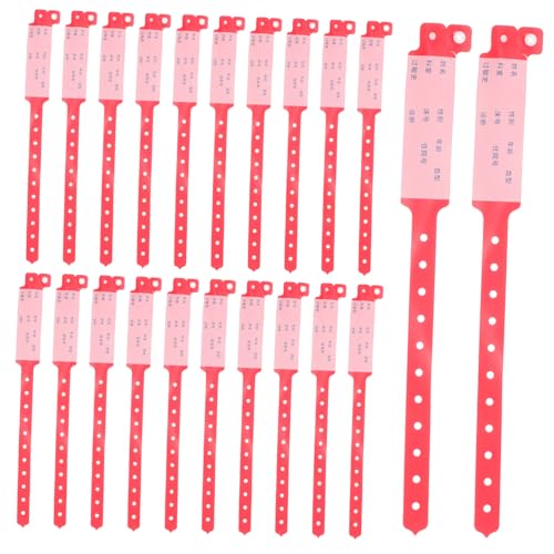 VALICLUD 100 Stück -Identitätsband Gummi -Armbänder weiße Armbänder Kunststoffarmbänder VIP-Armbänder Identifikationsarmbänder ID-Armband Plastikarmbänder PVC rot VALICLUD 100 Stück -Identitätsband Gummi -Armbänder weiße Armbänder Kunststoffarmbänder VIP-Armbänder Identifikationsarmbänder ID-Armband Plastikarmbänder PVC rot von VALICLUD