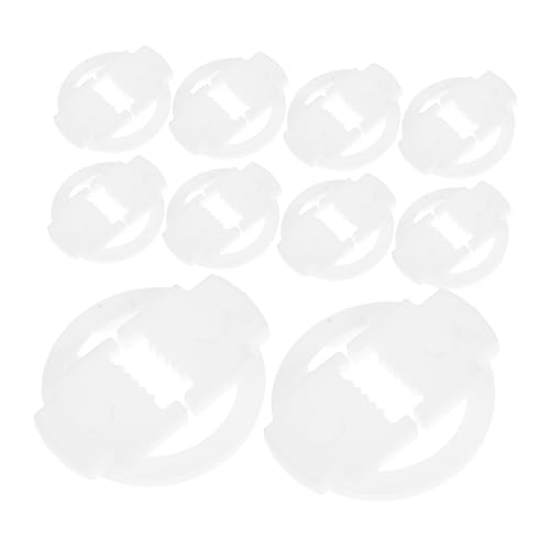 VALICLUD 100 Stück Netzkabelclip Hängende Klemme Weihnachtslichtklammern Für Draußen Clips Für Außenleuchten Kabelclips Außenklemme Lichtklammern Im Freien Wandkabelklemmen Weiß Plastik von VALICLUD