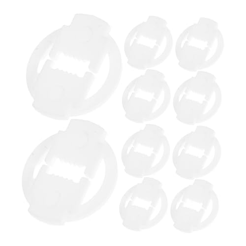 VALICLUD 100 Stück Netzkabelclip Vertikale Lichtschlauchclips Außenklemme Clips Für Außenleuchten Klebrige Kabelclips Halterung Für Kabelclips Lichtclips Für Den Außenbereich Weiß Plastik von VALICLUD