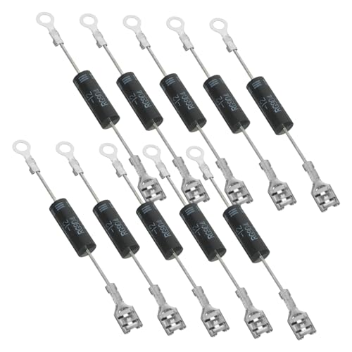 VALICLUD 10Stücke Hochspannungsdiode Teiliges für Mikrowellen Unidirektionale Diode für Austausch Stabiler Betrieb für Hochfrequenzanwendungen mit Überlast VALICLUD 10Stücke Hochspannungsdiode Teiliges für Mikrowellen Unidirektionale Diode für Austausch Stabiler Betrieb für Hochfrequenzanwendungen mit Überlast von VALICLUD