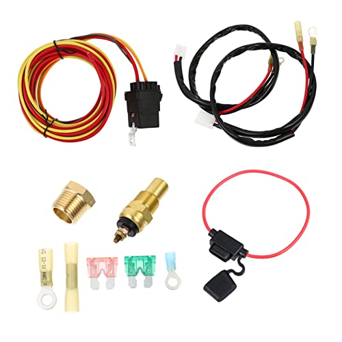 VALICLUD 1Satz Elektrisches Kühllüfter Verdrahtungsset Dual Wire Harness Kit für Einfache Installation und Zuverlässige für Auto Kühlfans Langlebig aus Kupfermaterial von VALICLUD