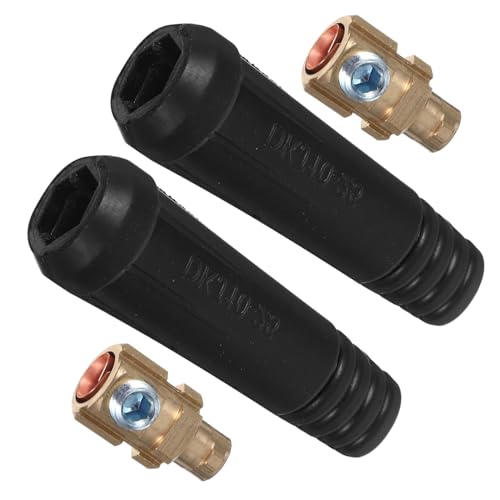 VALICLUD 1Satz Kabel Schnellverbinder Teilig für Schweißgeräte Kupferstecker mit Sicherer Verbindung Kompatibel mit Verschiedenen Schweißmaschinen Design für Professionelle von VALICLUD