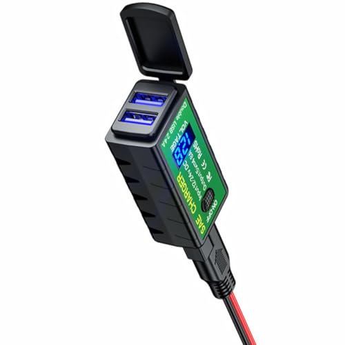 VALICLUD 1Stück USB Dual Ausgang Ladegerät für Wasserdichtes Handy Ladegerät mit Schalter und Spannungsmesser Verlängerungskabel für Mobile Geräte Unterwegs VALICLUD 1Stück USB Dual Ausgang Ladegerät für Wasserdichtes Handy Ladegerät mit Schalter und Spannungsmesser Verlängerungskabel für Mobile Geräte Unterwegs von VALICLUD