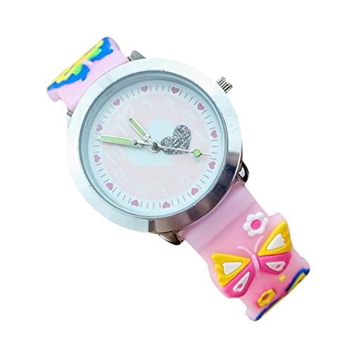 VALICLUD 1stk Anschauen Mädchen Digitaluhr Kinderarmbanduhr Dekorative Uhren 3D-Armbanduhr Cartoon-Uhr Armbanduhr Kinderuhren Stoppuhr Für Modische Armbanduhr Rosa Legierung von VALICLUD