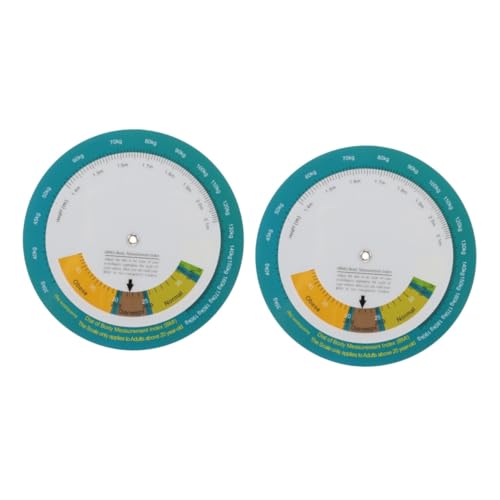 VALICLUD 2 Stück BMI Body Mass Index Plattenspieler Hängendes BMI-Indexdiagramm Personenwaage für Gewicht Schnelle Übersicht über den BMI von Männern bmi-Messwerkzeug BMI-Diagramme Plastik VALICLUD 2 Stück BMI Body Mass Index Plattenspieler Hängendes BMI-Indexdiagramm Personenwaage für Gewicht Schnelle Übersicht über den BMI von Männern bmi-Messwerkzeug BMI-Diagramme Plastik von VALICLUD