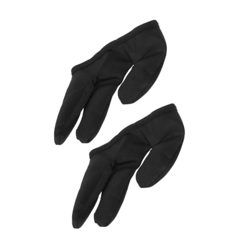 VALICLUD 2 Teiliges Drei Finger Set Lockenstab Haarglätter Lockenhandschuh Wärmeeisenhandschuh Hitzebeständige Handschuhe Zum Glätten Fingerhandschuhe Handschuh Aus Baumwolle von VALICLUD
