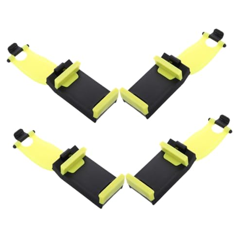 VALICLUD 4 Stück Autotelefonhalter Telefonhalterung Telefonlenkradmontage Halterungsclip Für Telefonhalter Mobiltelefonständer Telefonständer Für Auto Telefon Autohalterung Abs Yellow von VALICLUD