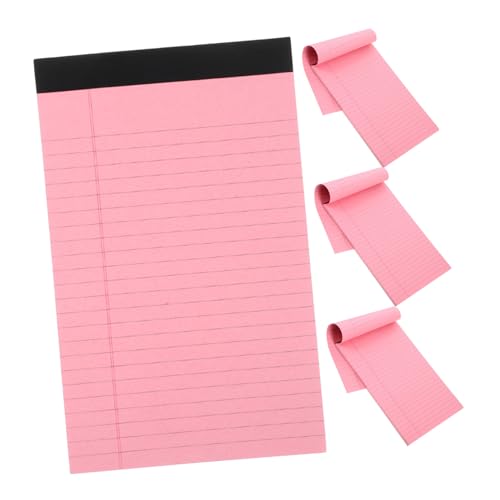 VALICLUD 4 Stück Notizbuch legal linierte Notizblöcke schmucklos Memorandum Schule Unterlage Liste Notizblock für Taschen Bürobedarf ausgekleideter Notizblock Pads Memo -Pad Papier Rosa VALICLUD 4 Stück Notizbuch legal linierte Notizblöcke schmucklos Memorandum Schule Unterlage Liste Notizblock für Taschen Bürobedarf ausgekleideter Notizblock Pads Memo -Pad Papier Rosa von VALICLUD