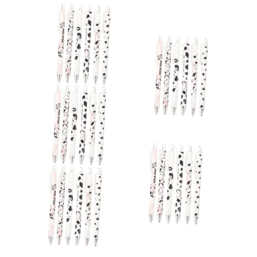 VALICLUD 5 Sätze Gelstift Drücken Stifte Partygeschenk Kugelschreiber Stift Im Milchkuh-design Cartoon-briefpapier Schreibstift Schreibwerkzeug Plastik 6 Stücke * 5 VALICLUD 5 Sätze Gelstift Drücken Stifte Partygeschenk Kugelschreiber Stift Im Milchkuh-design Cartoon-briefpapier Schreibstift Schreibwerkzeug Plastik 6 Stücke * 5 von VALICLUD