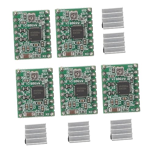 VALICLUD 5Stücke Schrittmotor Treibermodul mit Kühlkörper für Cnc Maschinen Einstellbarer Stromregelung Überstromschutz Steppauflösungen von VALICLUD