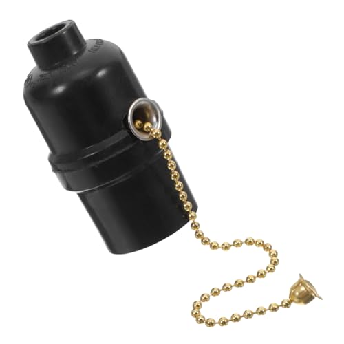 VALICLUD Lampenfassung Mit Zugkette: Mit Schwarzem Ring, Vintage-e26-retro-glühbirnenfassung Für Tisch- Und Stehlampen Für Schlafzimmer, Wohnzimmer Und Esszimmerbeleuchtung VALICLUD Lampenfassung Mit Zugkette: Mit Schwarzem Ring, Vintage-e26-retro-glühbirnenfassung Für Tisch- Und Stehlampen Für Schlafzimmer, Wohnzimmer Und Esszimmerbeleuchtung von VALICLUD