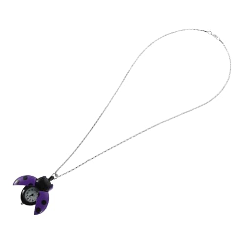 VALICLUD Vintage-quarz-taschenuhr: Anhänger, Süßer Marienkäfer, Schlüsselanhänger, Tier-charm – Für Handtaschen, Party-dekoration Und Den Täglichen Gebrauch, Violett von VALICLUD