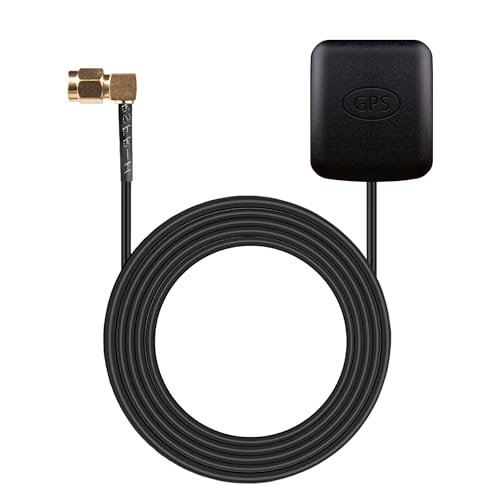 VALTRON GPS-Antenne mit SMA Stecker, Aktiv GPS Navigation Antenne für Autoradio, GPS Navigationssystem, Auto Echtzeit Monitor Überwachungskamera, Router Gateway (mit Klebeband) (V1) von VALTRON
