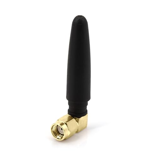 Valtron WLAN Antenne Klein 2,4 G / 5 G Rechtwinklige Antenne RP-SMA Stecker, Leicht, Omnidirektional, Anwendbar auf Computer, USB-Adapter, drahtlose FPV-Rückfahrkamera für Router von VALTRON