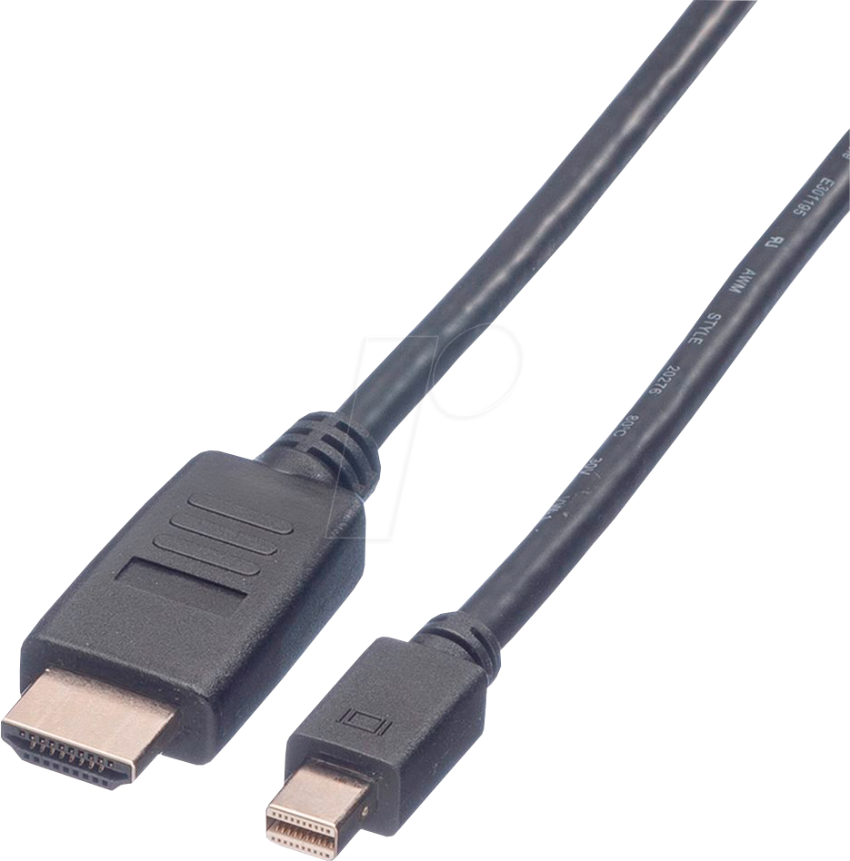 VALUE 11995793 - Mini DisplayPort 1.1 auf HDMI A Stecker, 1080p 60Hz, 4,5 m von VALUE