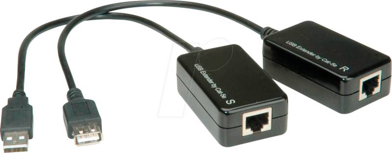 VALUE 12991121 - USB 1.1 Kabel, A Stecker auf A Buchse, CAT5e/6, 45 m von VALUE