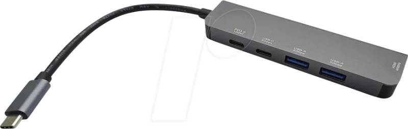 VALUE 12991137 - Adapter USB-C > HDMI, USB-C, 2x USB-A, PD, 4K 60Hz von VALUE