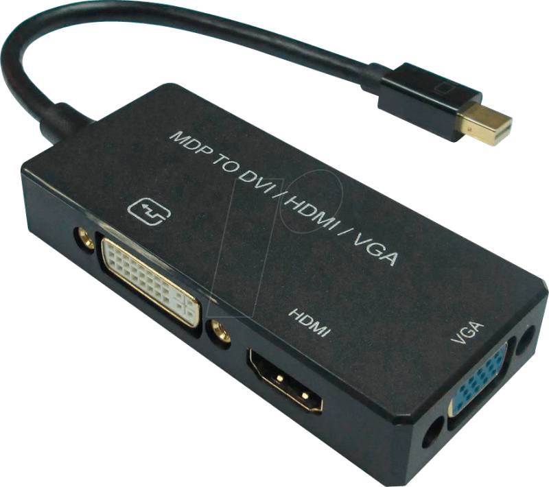 VALUE 12993154 - DisplayPort Adapter, Mini DP Stecker auf VGA / DVI / HDMI von VALUE