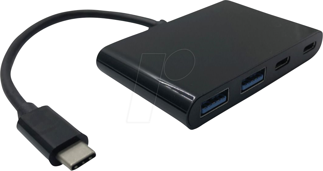 VALUE 14995041 - USB 3.1, 4-Port Hub, 2xA, 2xC, USB-C-Kabel von VALUE