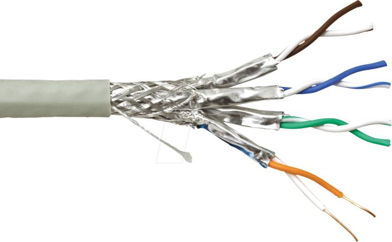 VALUE 21990884 - Cat.6a Netzwerkkabel, S/FTP, grau, 300 m von VALUE